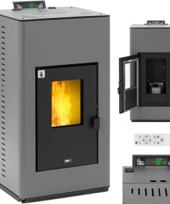 Piec piecyk kominek na pellet z płaszczem wodnym do 380 m3 20000 W