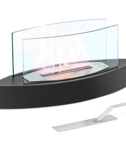 Biokominek wolnostojący stalowy 0.6 l 60 x 20 cm