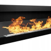Biokominek Wiszący z Szyb 1200x400 Czarny Mat