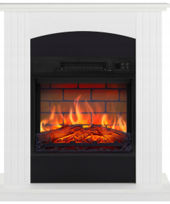 Kominek elektryczny ArtiFlame Collins AF18B biały LED, pilot