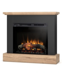 Kominek elektryczny wolnostojący JUKON W05-Czarny,dąb 28" XHD LED Warmtec